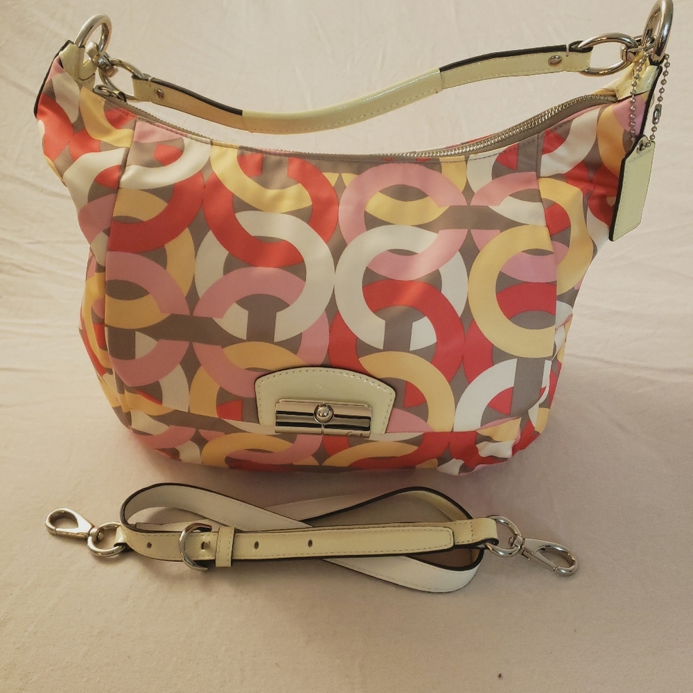 Multicolored Summer Coach Hobo